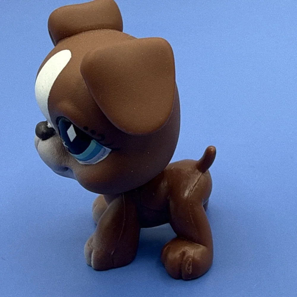 LPS Littlest Pet‎ Shop #83 Brown White Boxer Dog 2007